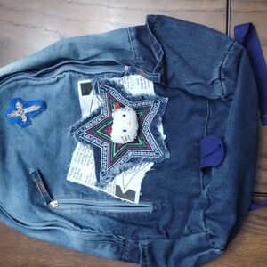 Sanrio Hello Kitty Denim Backpack